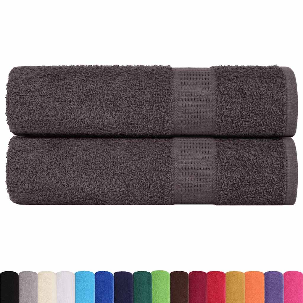 Hand Towels "FROGN" 2 pcs Anthracite 50x100 cm 360 gsm