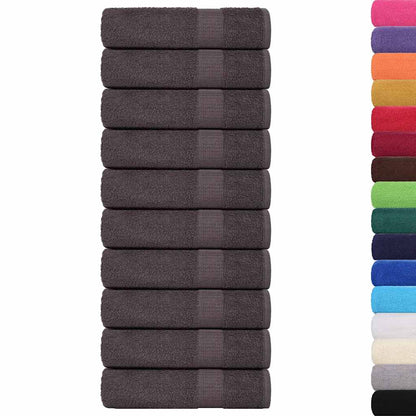 Hand Towels "FROGN" 10 pcs Anthracite 50x100 cm 360 gsm