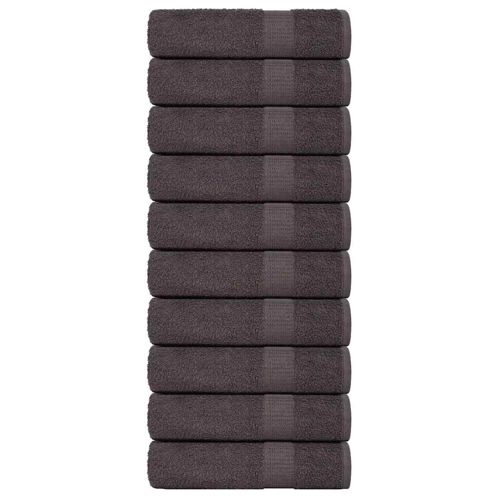 Shower Towels "FROGN" 10 pcs Anthracite 70x140 cm 360 gsm