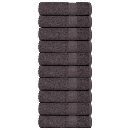 Shower Towels "FROGN" 10 pcs Anthracite 70x140 cm 360 gsm