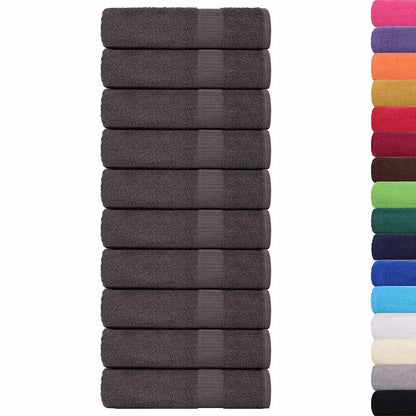 Shower Towels "FROGN" 10 pcs Anthracite 70x140 cm 360 gsm