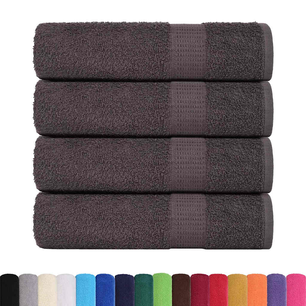 Bath Towels "FROGN" 4 pcs Anthracite 100x150 cm 360 gsm