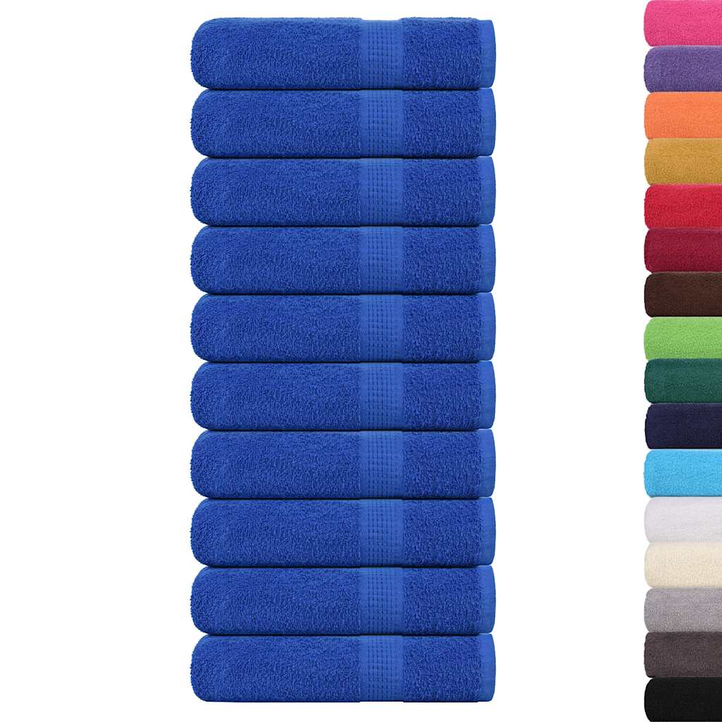 Hand Towels "FROGN" 10 pcs Blue 50x100 cm 360 gsm