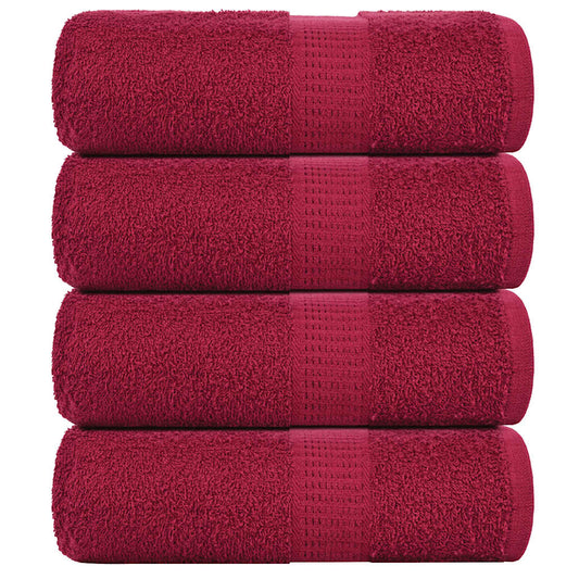 Wash Towels "FROGN" 4 pcs Bordeaux 30x30 cm 360 gsm