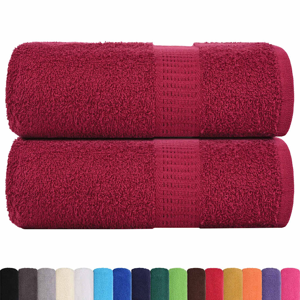 Guest Towels "FROGN" 2 pcs Bordeaux 30x50 cm 360 gsm