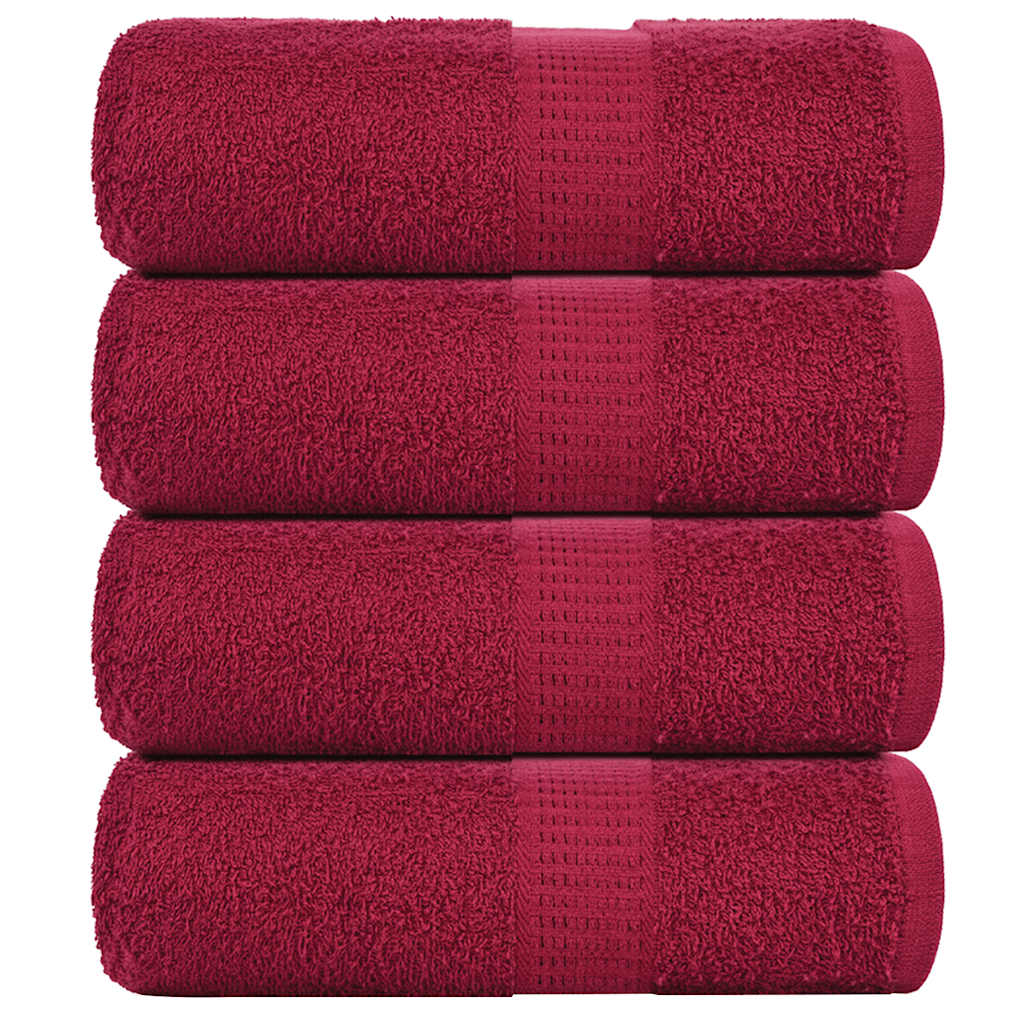 Guest Towels "FROGN" 4 pcs Bordeaux 30x50 cm 360 gsm