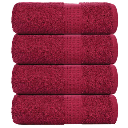 Guest Towels "FROGN" 4 pcs Bordeaux 30x50 cm 360 gsm