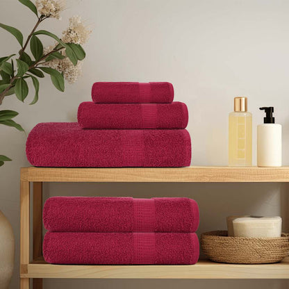 Hand Towels "FROGN" 2 pcs Bordeaux 50x100 cm 360 gsm
