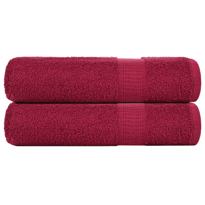 Shower Towels "FROGN" 2 pcs Bordeaux 70x140 cm 360 gsm