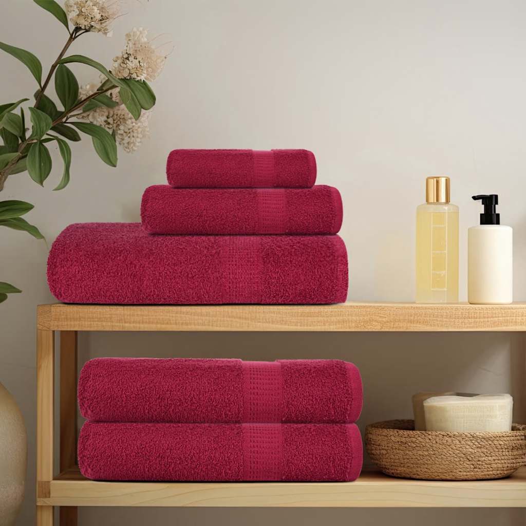 Shower Towels "FROGN" 2 pcs Bordeaux 70x140 cm 360 gsm
