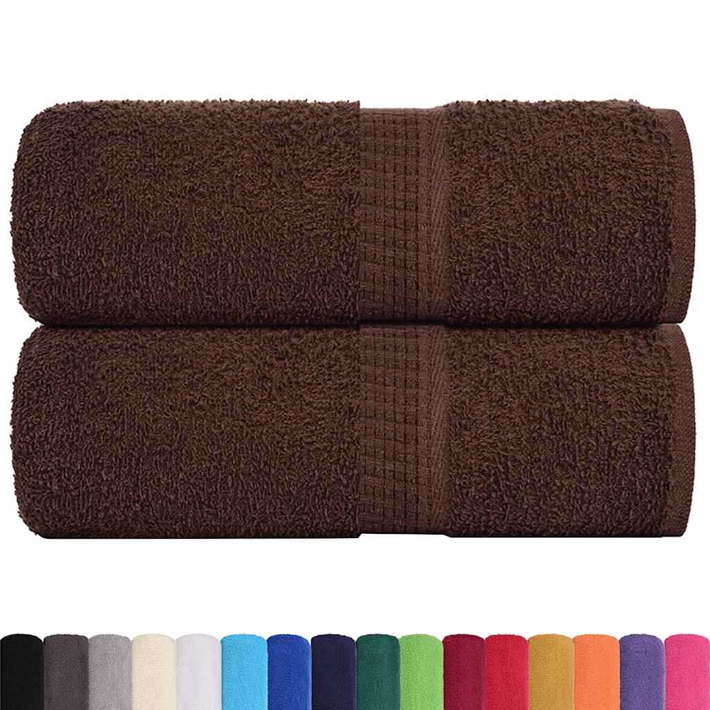 Wash Towels "FROGN" 2 pcs Brown 30x30 cm 360 gsm