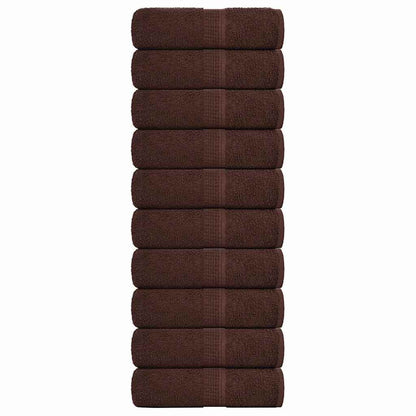 Wash Towels "FROGN" 10 pcs Brown 30x30 cm 360 gsm