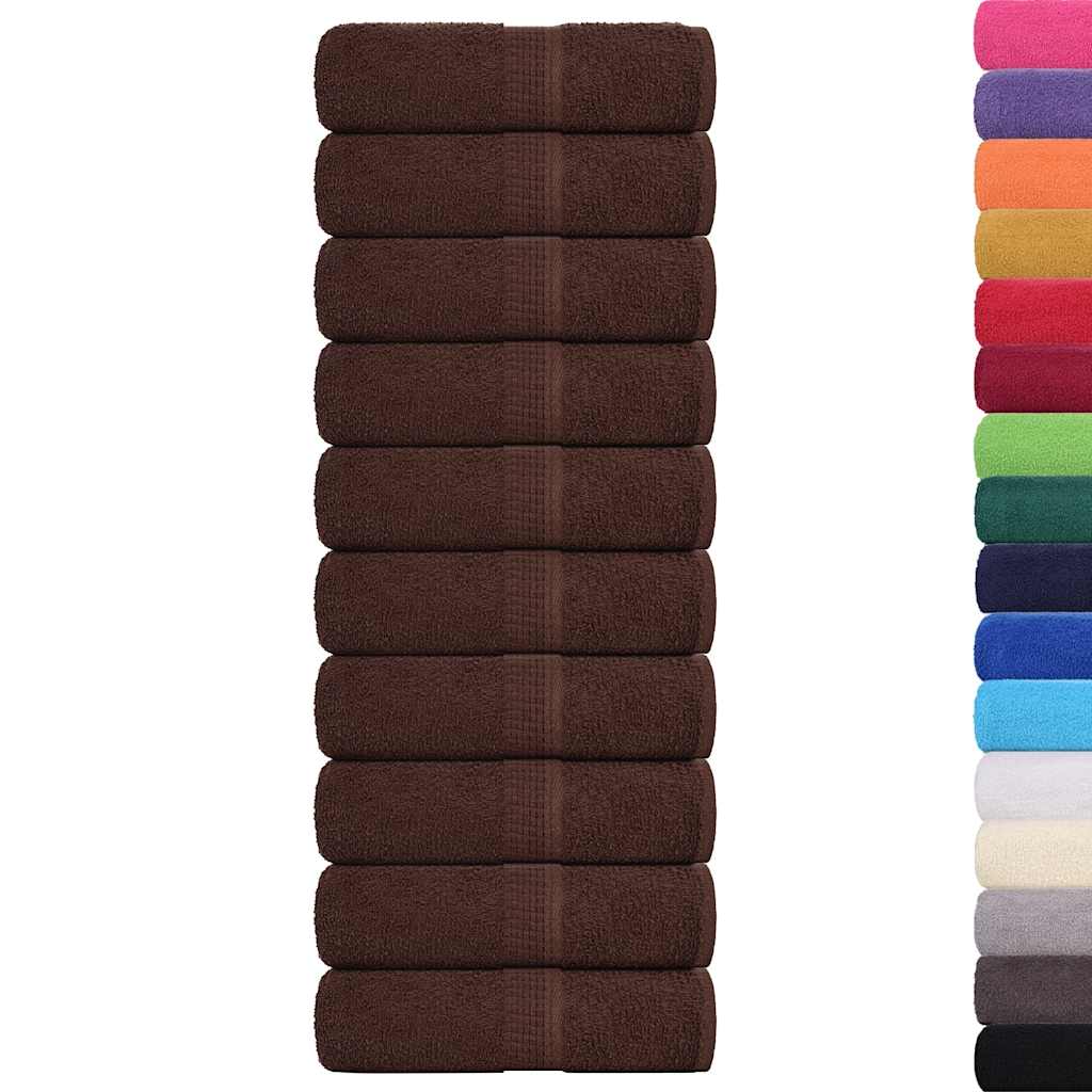 Wash Towels "FROGN" 10 pcs Brown 30x30 cm 360 gsm