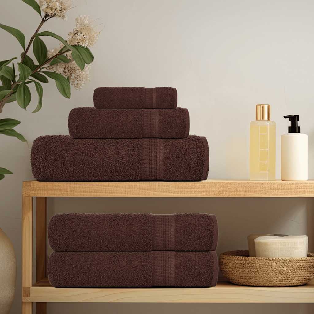 Wash Towels "FROGN" 10 pcs Brown 30x30 cm 360 gsm