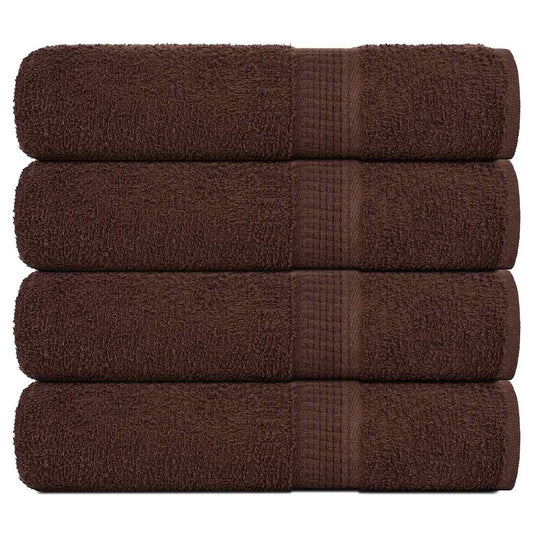 Hand Towels "FROGN" 4 pcs Brown 50x100 cm 360 gsm