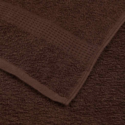 Hand Towels "FROGN" 10 pcs Brown 50x100 cm 360 gsm