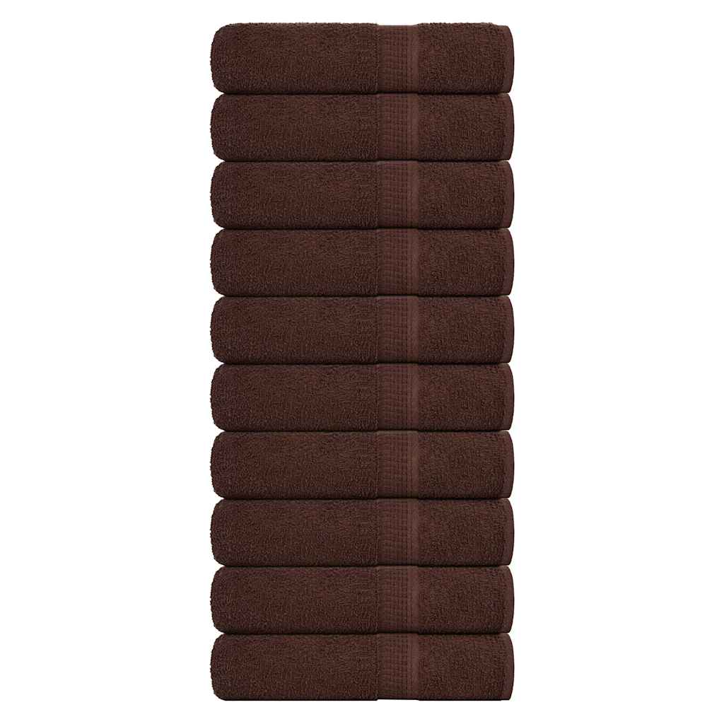 Shower Towels "FROGN" 10 pcs Brown 70x140 cm 360 gsm