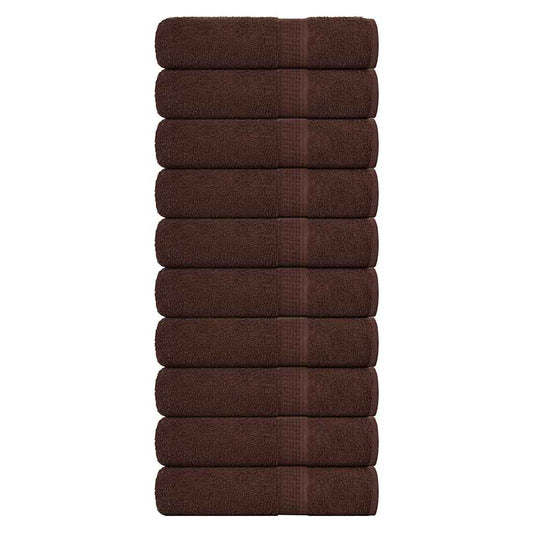 Shower Towels "FROGN" 10 pcs Brown 70x140 cm 360 gsm