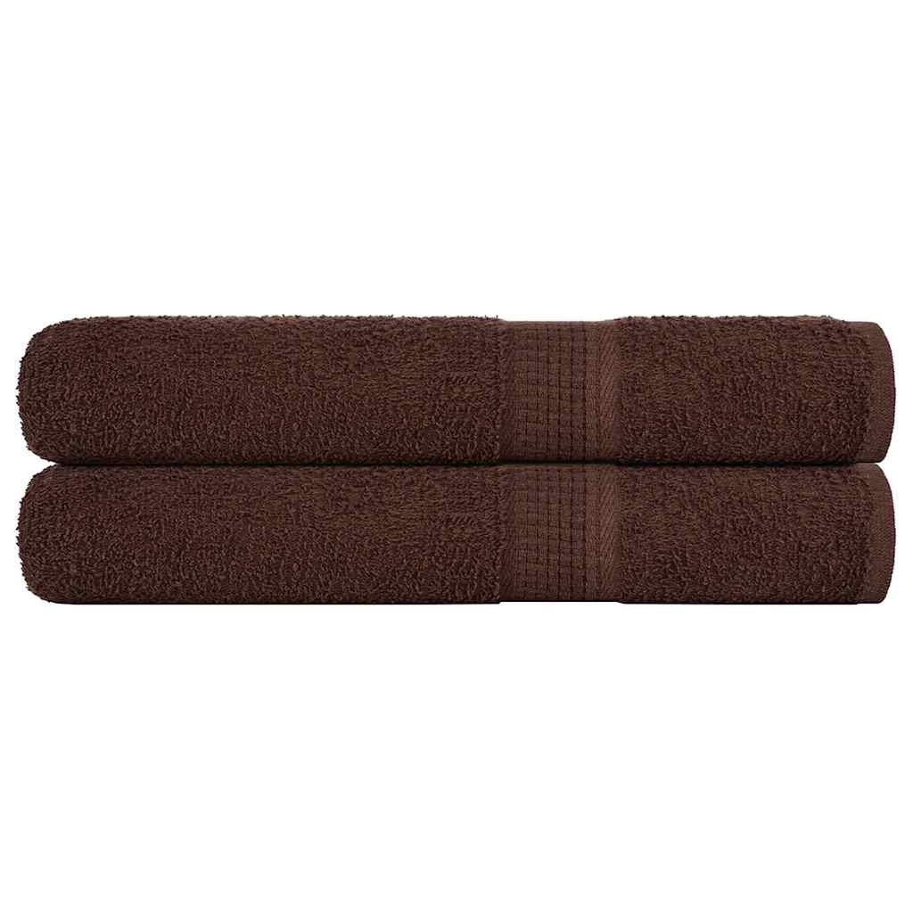 Sauna Towels "FROGN" 2 pcs Brown 80x200 cm 360 gsm