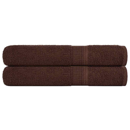 Sauna Towels "FROGN" 2 pcs Brown 80x200 cm 360 gsm