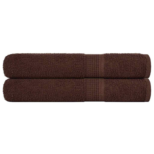 Sauna Towels "FROGN" 2 pcs Brown 80x200 cm 360 gsm