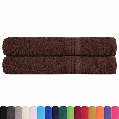 Sauna Towels "FROGN" 2 pcs Brown 80x200 cm 360 gsm