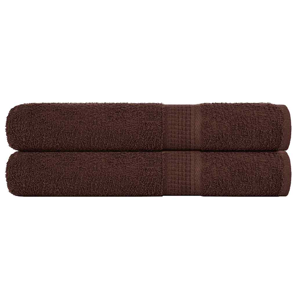 Towels "FROGN" 2 pcs Brown 100x200 cm 360 gsm
