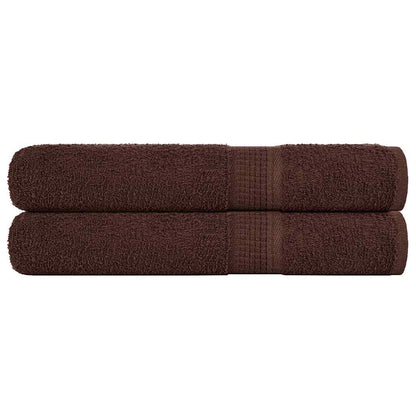 Towels "FROGN" 2 pcs Brown 100x200 cm 360 gsm
