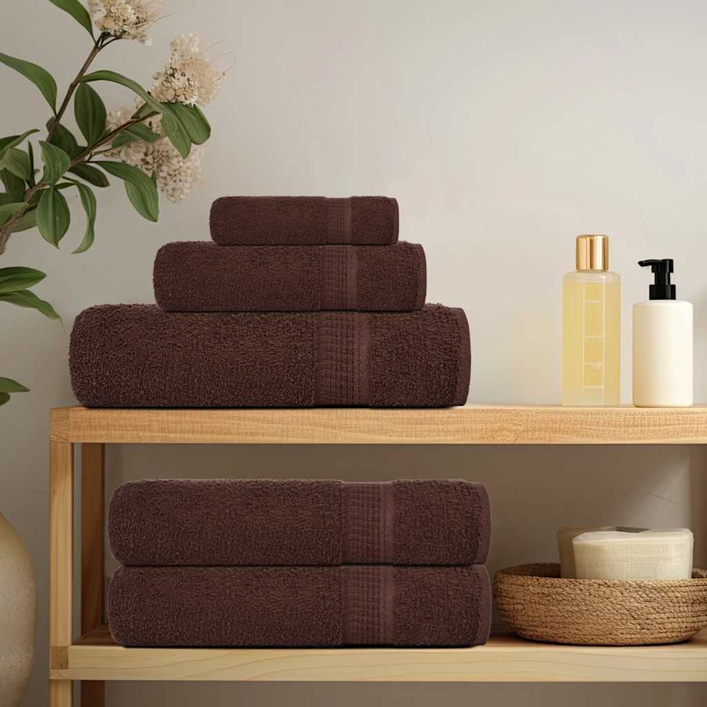 Towels "FROGN" 2 pcs Brown 100x200 cm 360 gsm