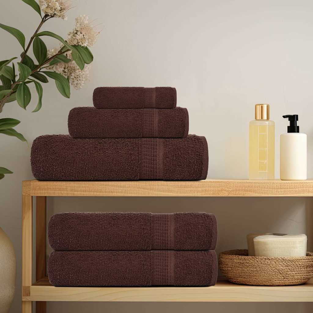 Towels "FROGN" 4 pcs Brown 100x200 cm 360 gsm