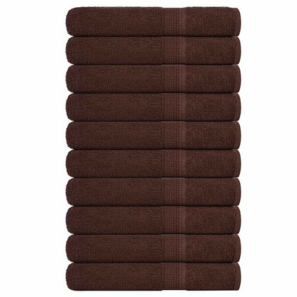 Towels "FROGN" 10 pcs Brown 100x200 cm 360 gsm
