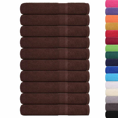 Towels "FROGN" 10 pcs Brown 100x200 cm 360 gsm