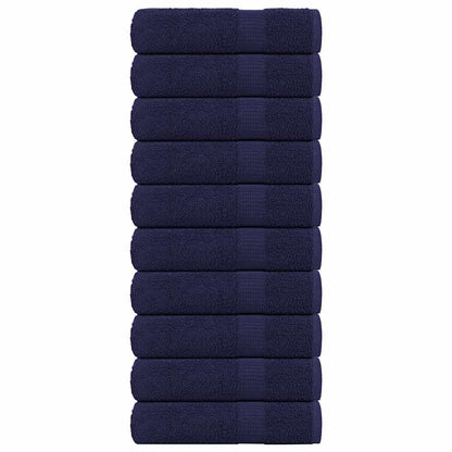 Hand Towels "FROGN" 10 pcs Navy Blue 50x100 cm 360 gsm
