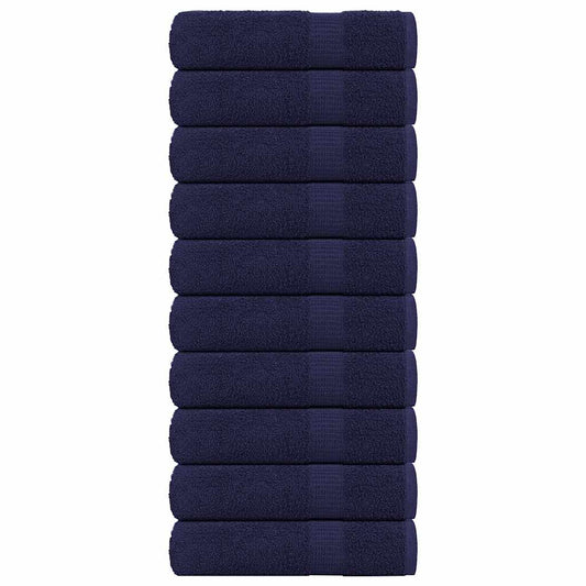 Hand Towels "FROGN" 10 pcs Navy Blue 50x100 cm 360 gsm