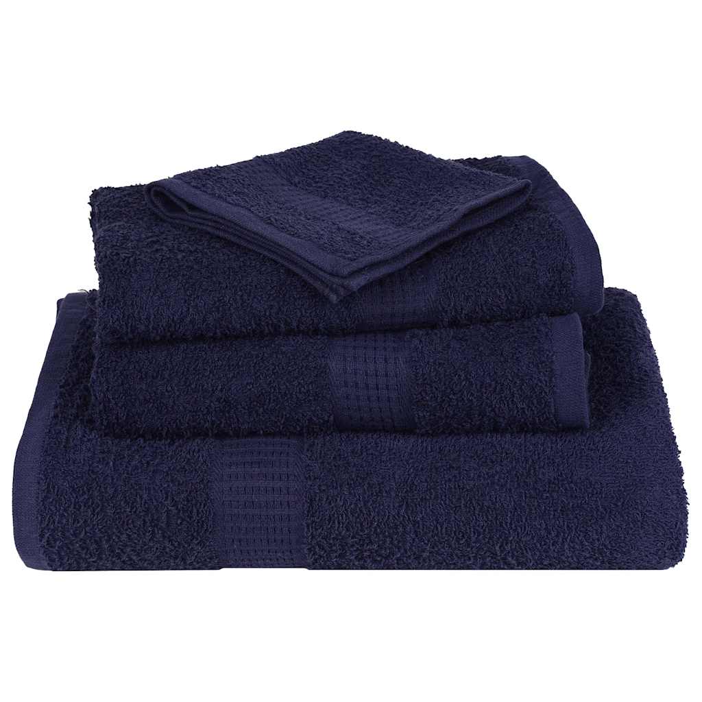 Bath Towels "FROGN" 10 pcs Navy Blue 100x150 cm 360 gsm