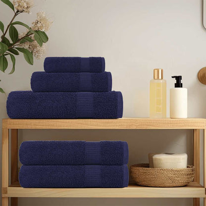 Sauna Towels "FROGN" 4 pcs Navy Blue 80x200 cm 360 gsm