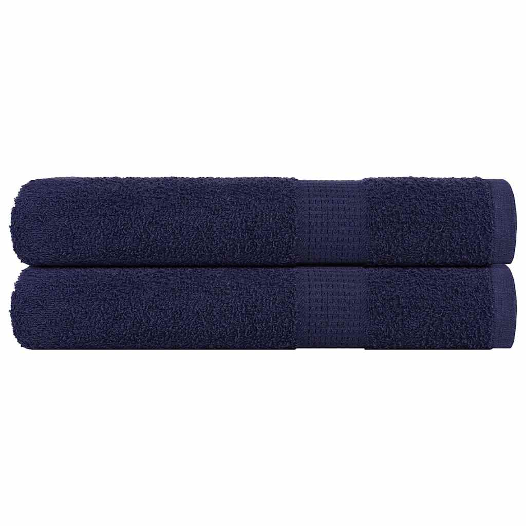 Towels "FROGN" 2 pcs Navy Blue 100x200 cm 360 gsm