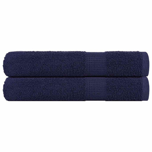 Towels "FROGN" 2 pcs Navy Blue 100x200 cm 360 gsm