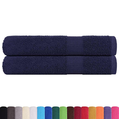 Towels "FROGN" 2 pcs Navy Blue 100x200 cm 360 gsm