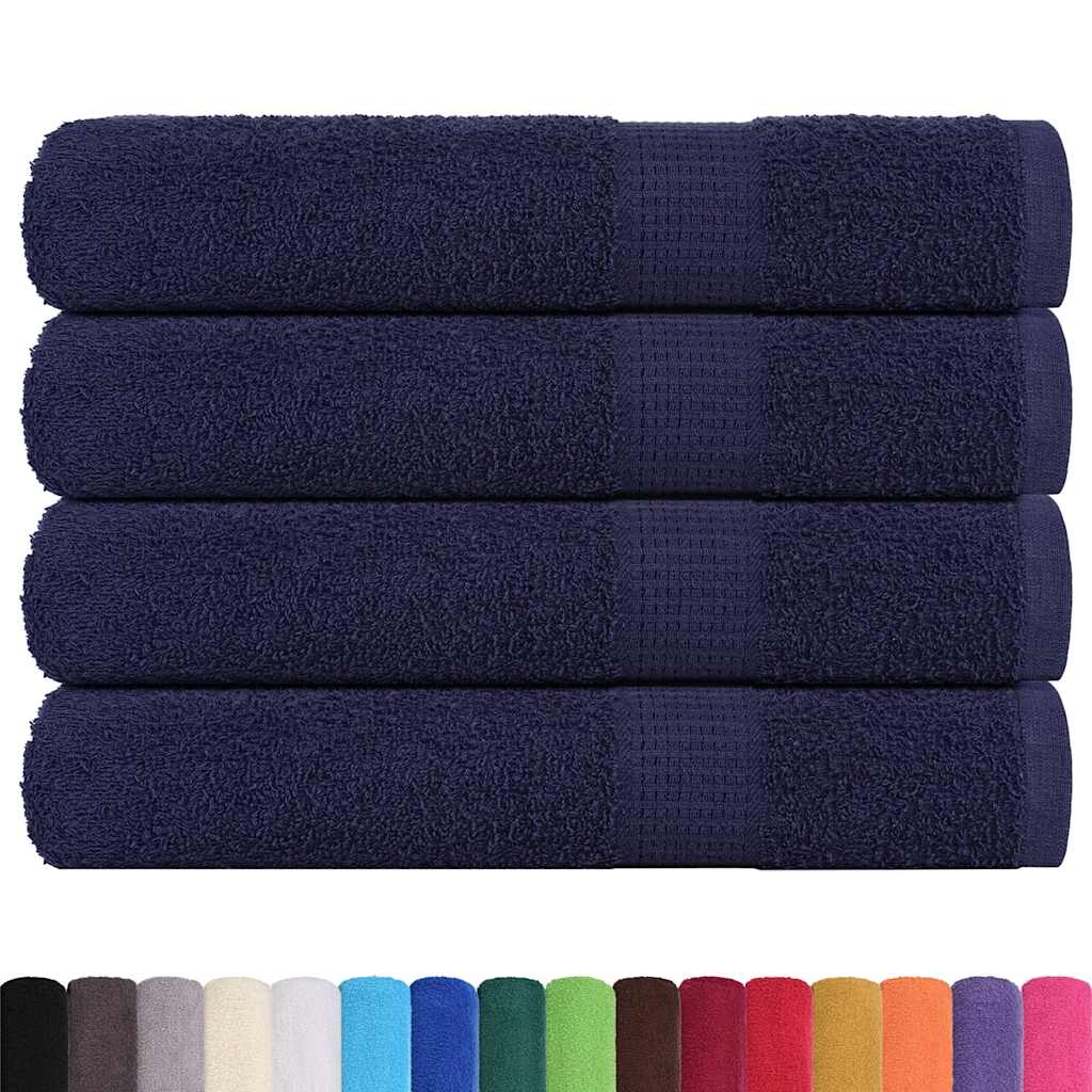 Towels "FROGN" 4 pcs Navy Blue 100x200 cm 360 gsm