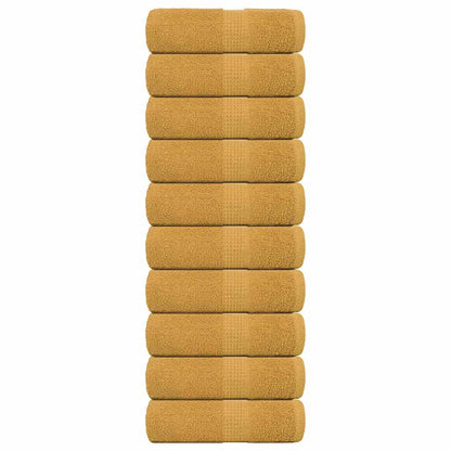 Wash Towels "FROGN" 10 pcs Gold 30x30 cm 360 gsm