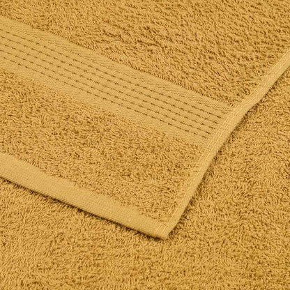 Hand Towels "FROGN" 10 pcs Gold 50x100 cm 360 gsm