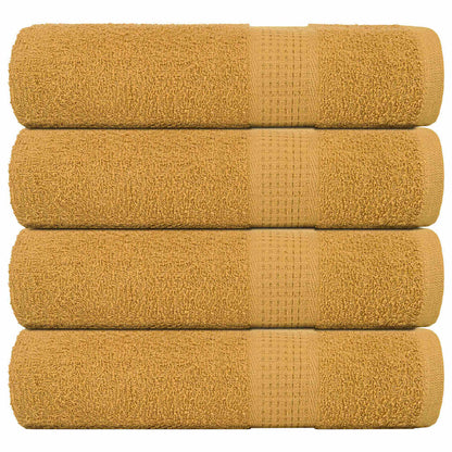 Shower Towels "FROGN" 4 pcs Gold 70x140 cm 360 gsm