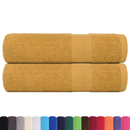 Bath Towels "FROGN" 2 pcs Gold 100x150 cm 360 gsm