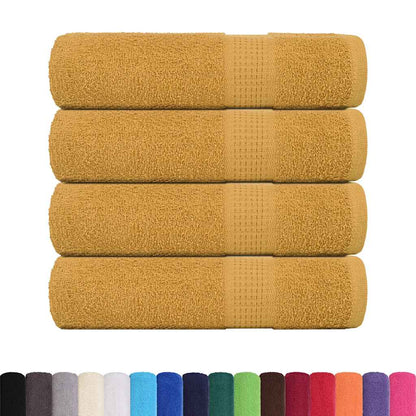 Bath Towels "FROGN" 4 pcs Gold 100x150 cm 360 gsm