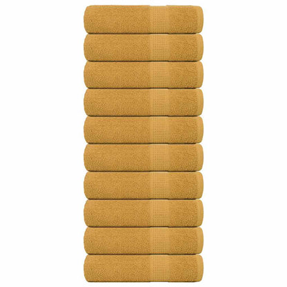Bath Towels "FROGN" 10 pcs Gold 100x150 cm 360 gsm