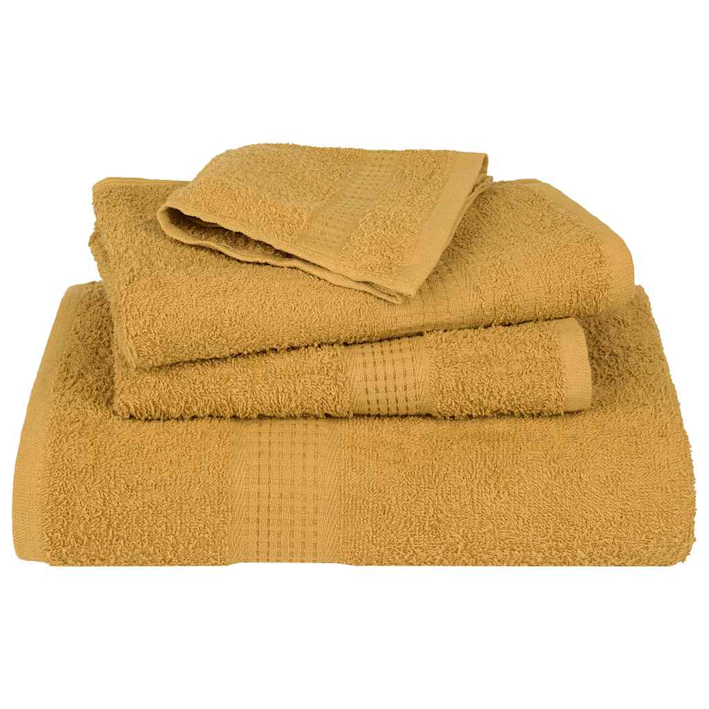Bath Towels "FROGN" 10 pcs Gold 100x150 cm 360 gsm