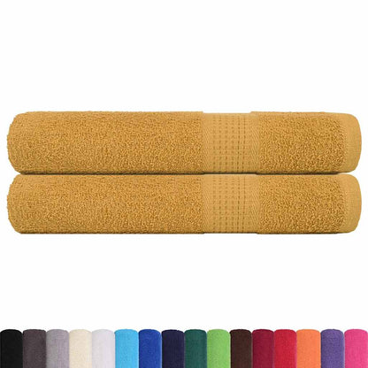 Sauna Towels "FROGN" 2 pcs Gold 80x200 cm 360 gsm