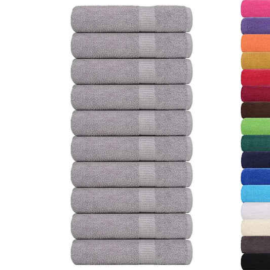 Hand Towels "FROGN" 10 pcs Grey 50x100 cm 360 gsm