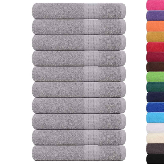 Towels "FROGN" 10 pcs Grey 100x200 cm 360 gsm